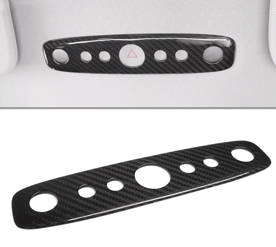 Tesla Model 3 Highland Kit de protection pour lampe de lecture intérieure en fibre de carbone véritable