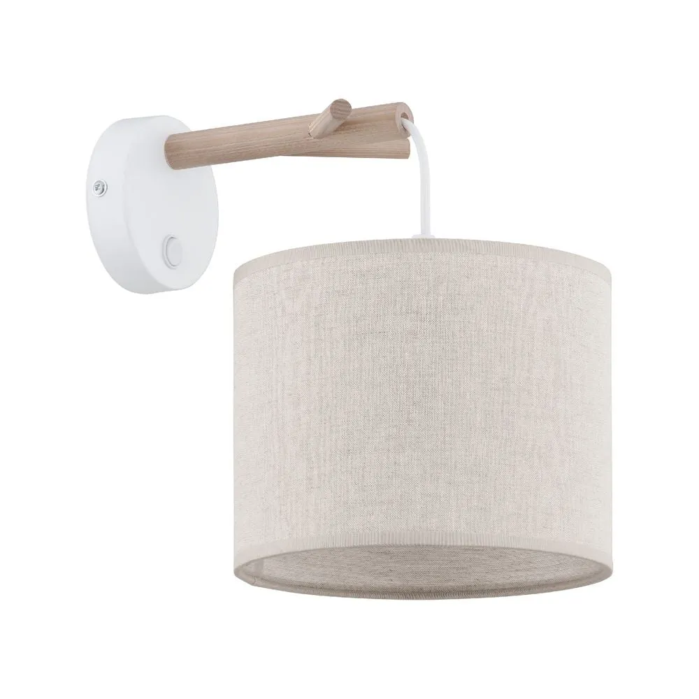 Applique murale ALBERTO en métal blanc E27 1L TK Lighting