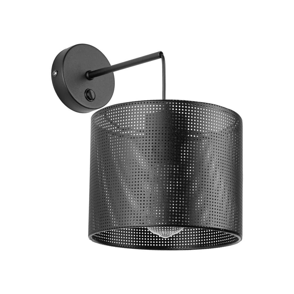 Applique murale MORENO en métal noir E27 TK Lighting