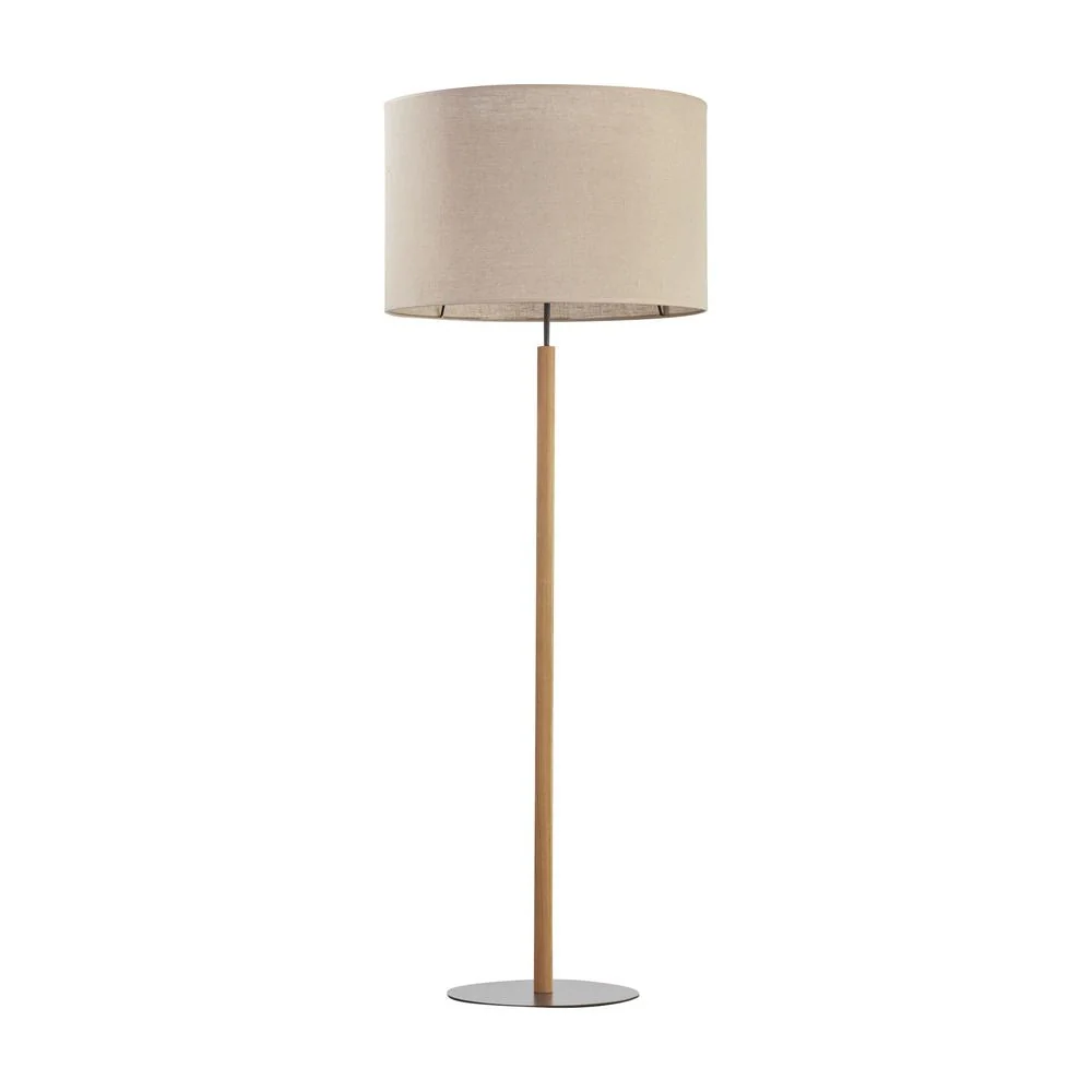 Lampadaire DEVA en métal noir E27 1L TK Lighting