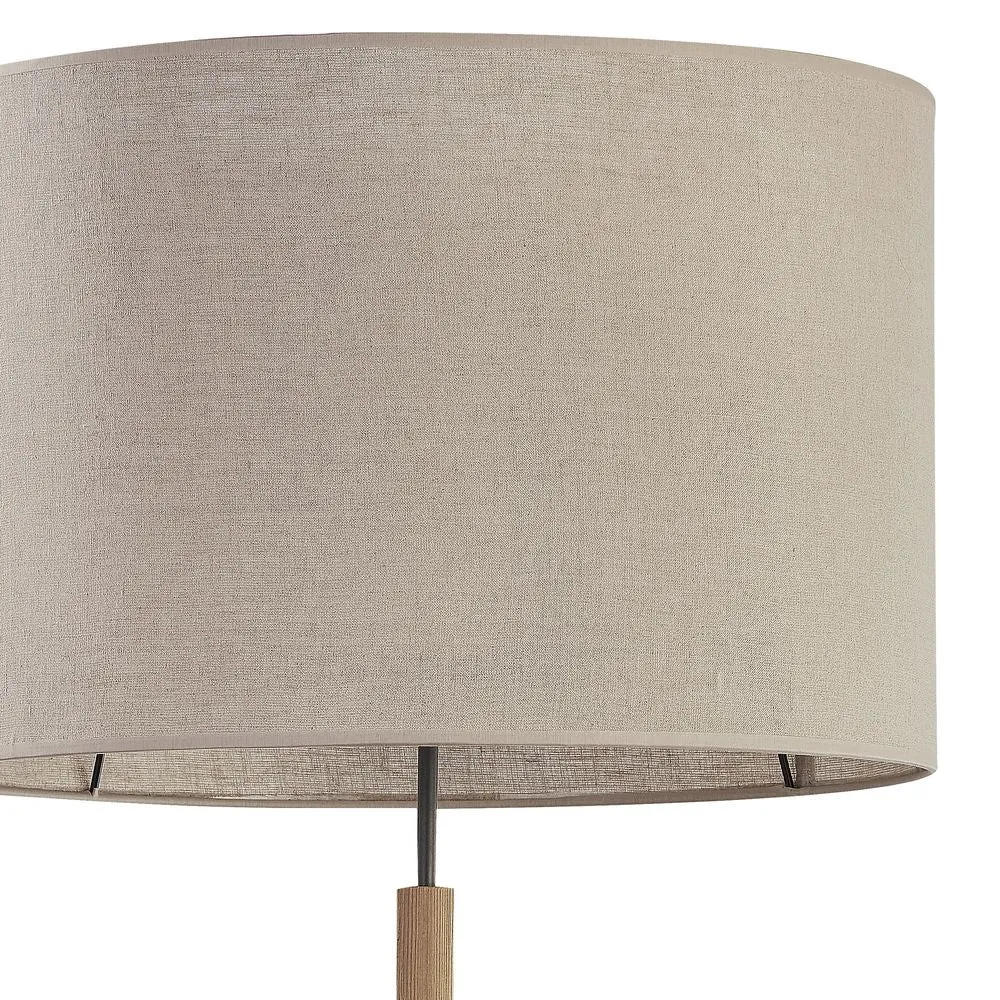 Lampadaire DEVA en métal noir E27 1L TK Lighting