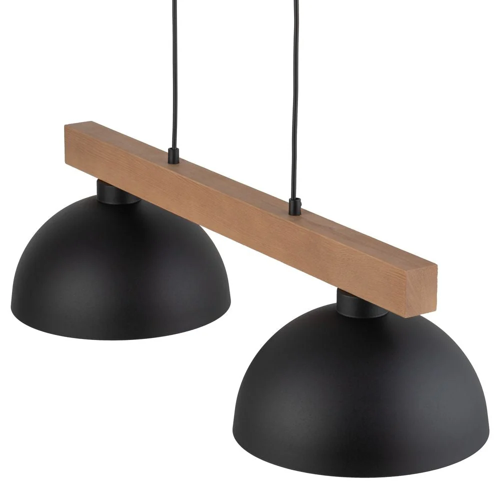Suspension linéaire OSLO en métal E27 2L Black TK Lighting