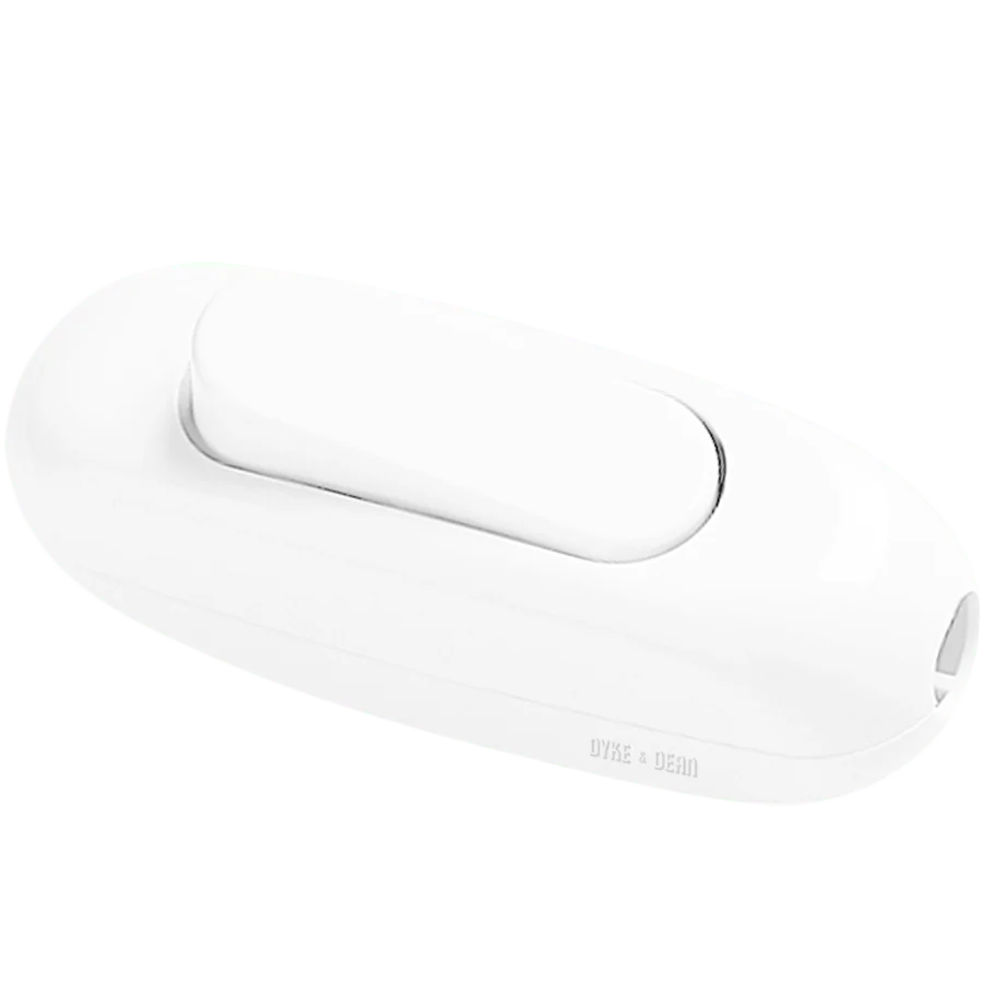 TORPEDO INLINE CABLE LAMPE INTERRUPTEUR BLANC