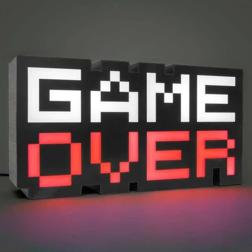 (Précommande) Lampe Game Over couleur changeante Trésors et Merveilles