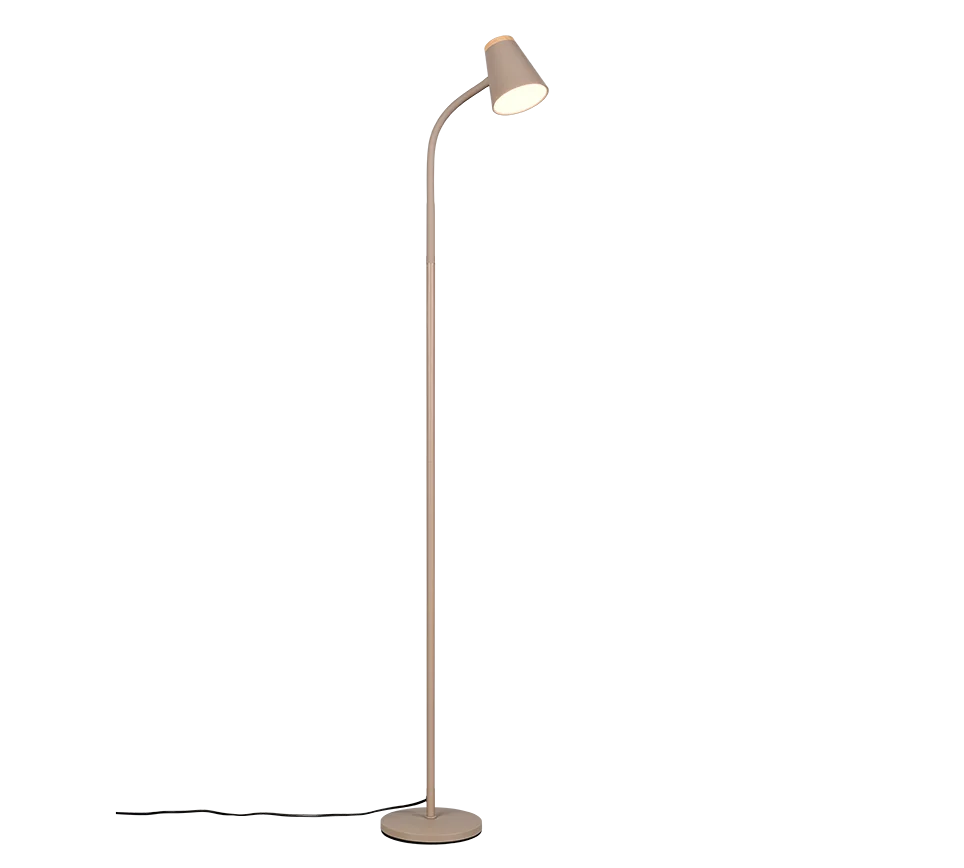 Lámpara de pie Trio Pongo LED warm beige 3000K 145cm R45831143