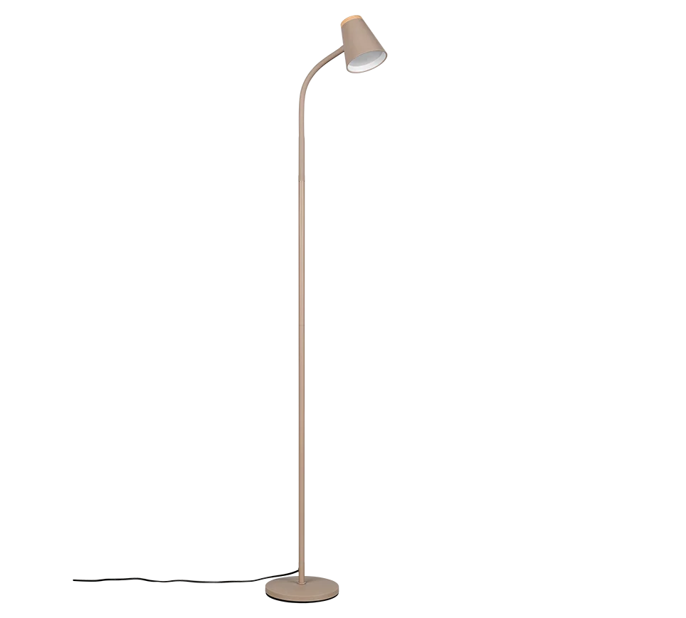 Lámpara de pie Trio Pongo LED warm beige 3000K 145cm R45831143