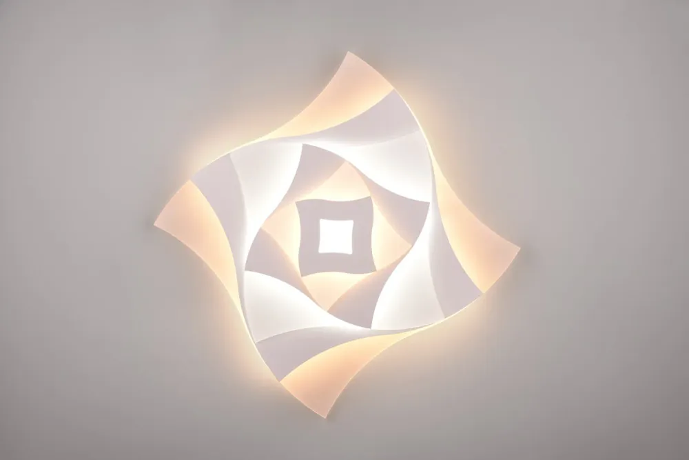 Trio Akita LED ceiling light metal mat white 647110131