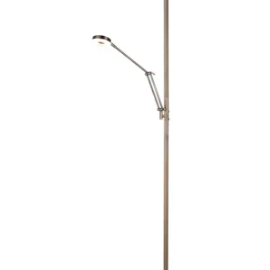 Trio Barrie Old Bronze Metal LED Floor Lamp 424210304