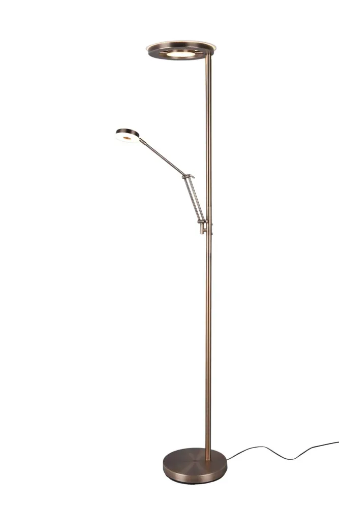 Trio Barrie Old Bronze Metal LED Floor Lamp 424210304