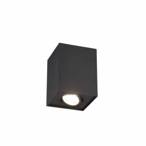 Trio Biscuit Black mat metal ceiling light 613000132