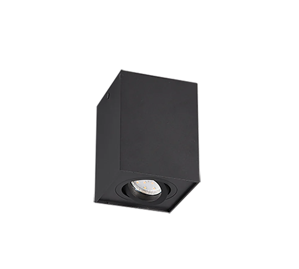 Trio Biscuit Black mat metal ceiling light 613000132
