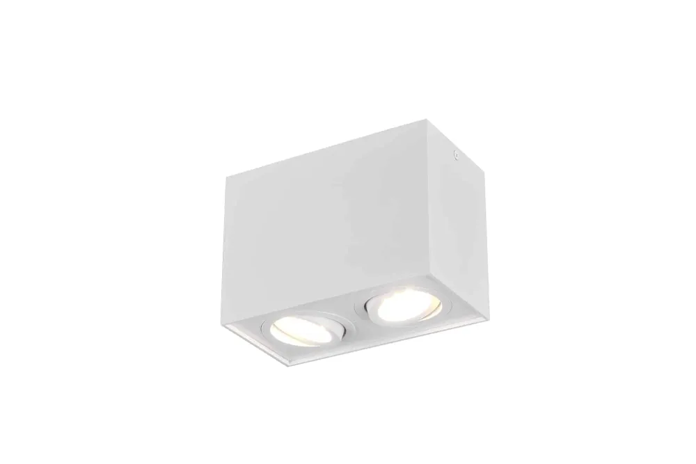 Trio Biscuit White mat metal ceiling light 613000231