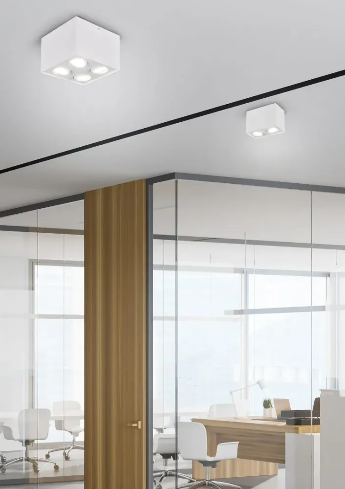 Trio Biscuit White mat metal ceiling light 613000231