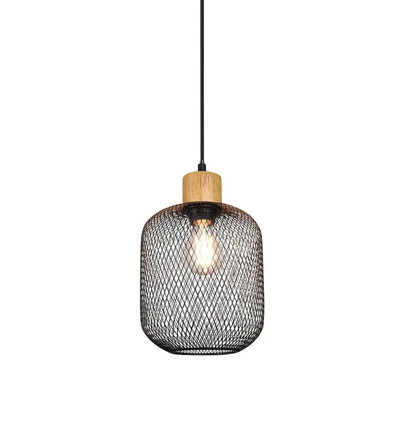 Trio Calimero Black mat metal pendant lamp R30561032