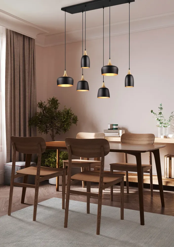 Trio Chiraz Pendant Lamp Metal Mat Black 310500632