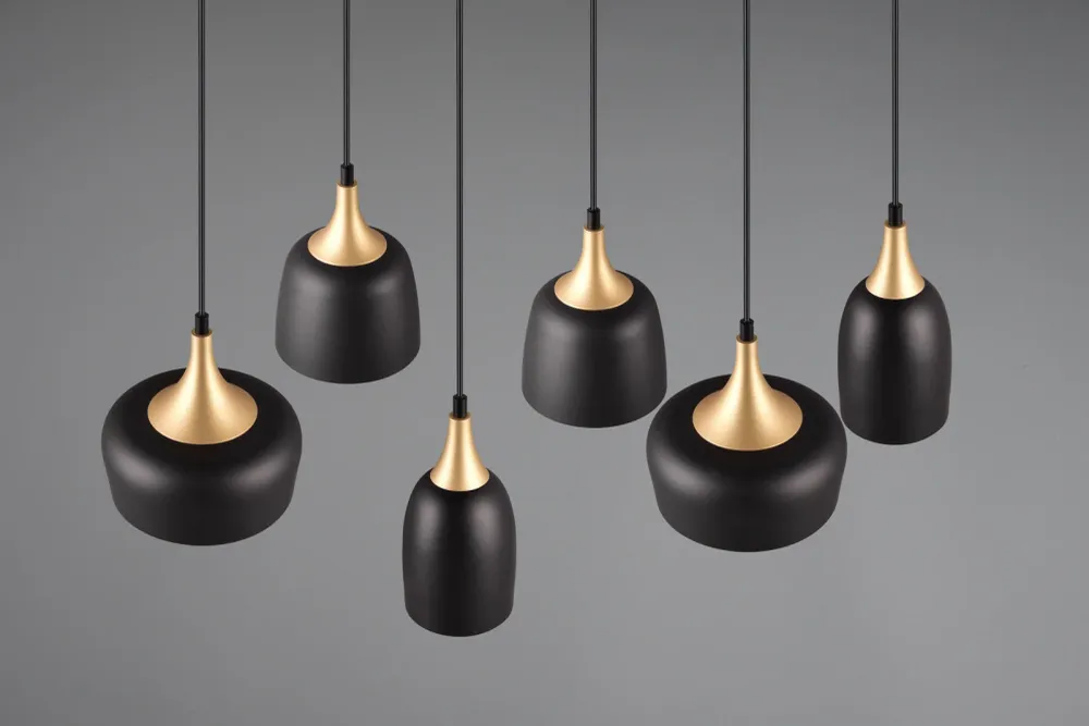 Trio Chiraz Pendant Lamp Metal Mat Black 310500632