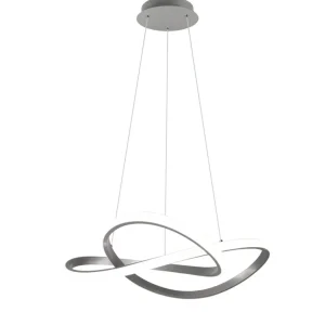 Trio Course Matte Nickel Metal LED Pendant Lamp R32051407
