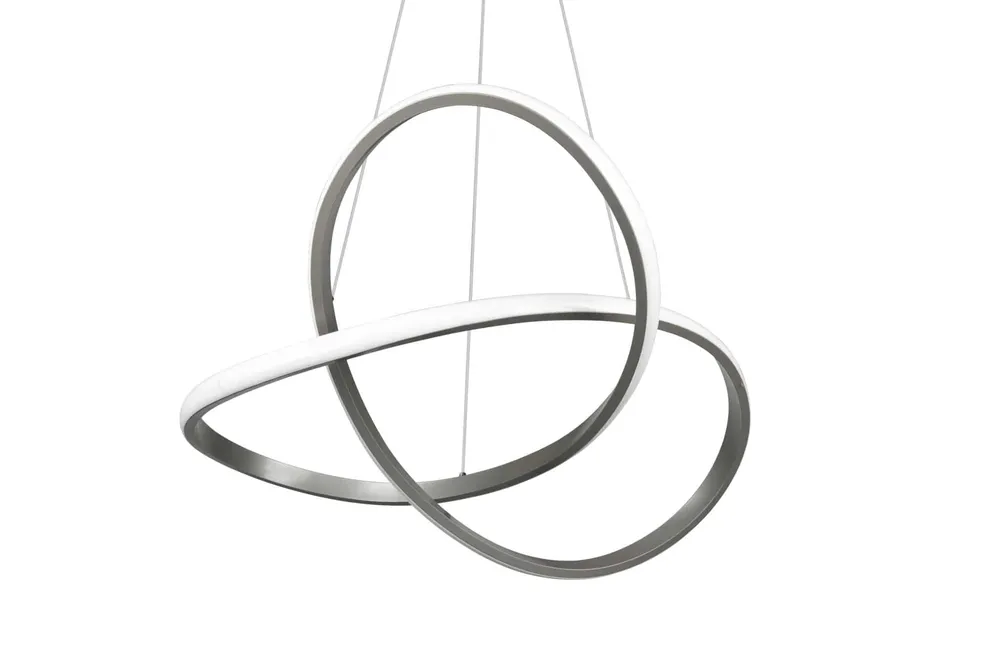 Trio Course Matte Nickel Metal LED Pendant Lamp R32051407