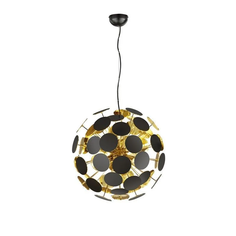 Trio Discalgo Black Mat Metal Pendant Lamp 309900632