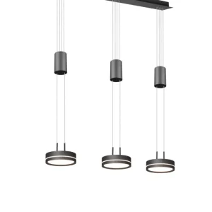 Trio Franklin Anthracite Aluminum LED Pendant Lamp 326510342