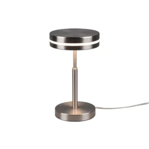 Trio Franklin Matte Nickel Metal LED Table Lamp 526510107