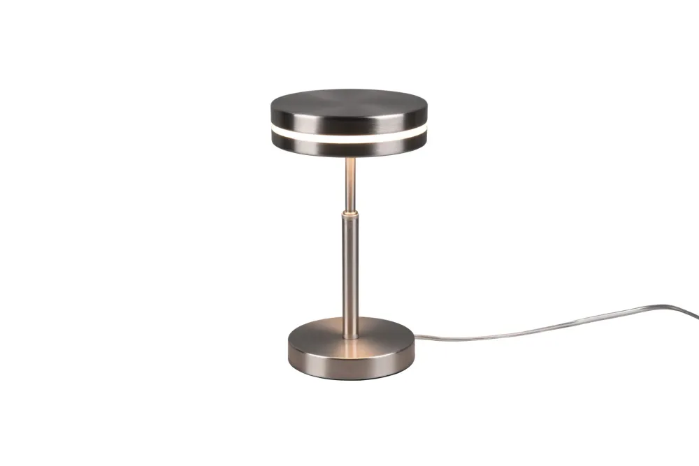 Trio Franklin Matte Nickel Metal LED Table Lamp 526510107