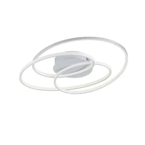 Trio Gale LED metal ceiling light mat white 673916031