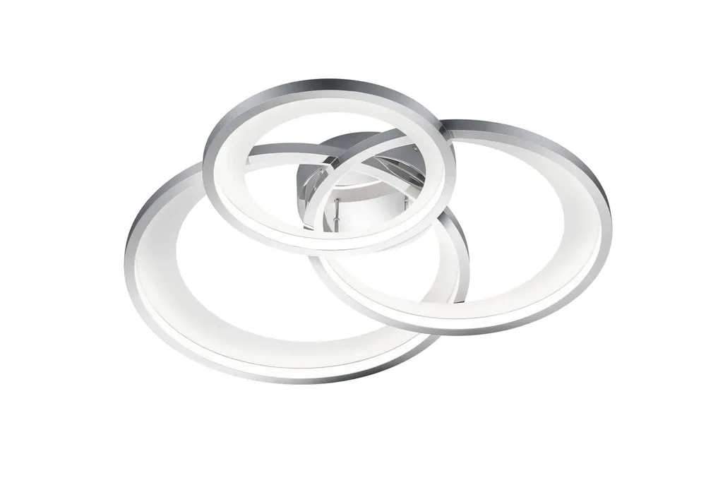 Trio Granada LED chrome metal ceiling light 673810306