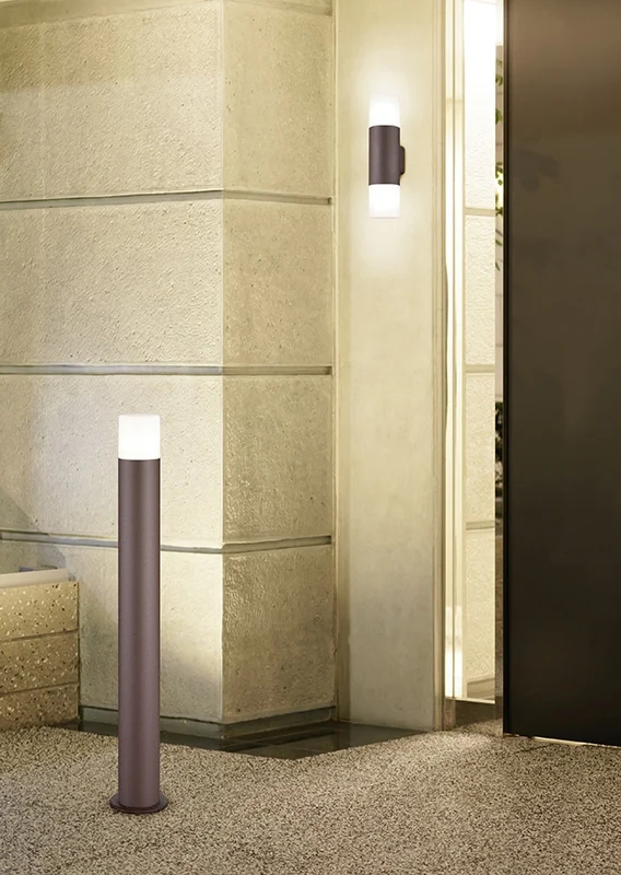 Trio Hoosic Rust Aluminum Exterior Wall Light 222260224