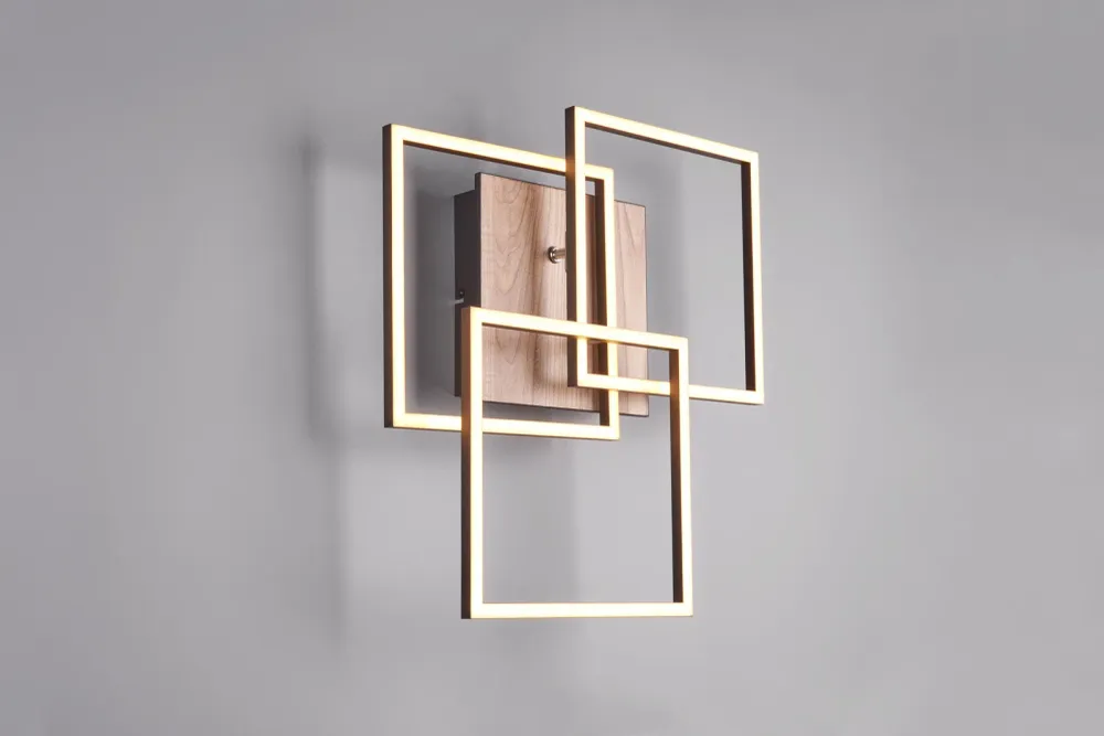 Trio Mobile LED ceiling lamp MDF imitation wood R62883135