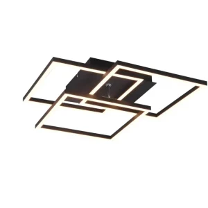 Trio Mobile LED metal ceiling lamp black mat R62883132