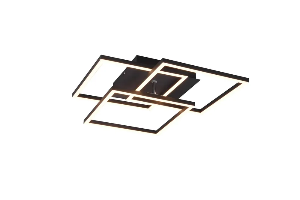 Trio Mobile LED metal ceiling lamp black mat R62883132