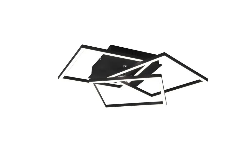 Trio Mobile LED metal ceiling lamp black mat R62883132