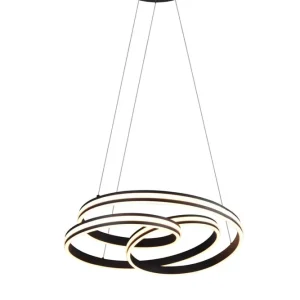 Trio Nuria black mat metal LED pendant lamp 326210132
