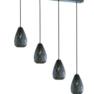 Trio Onyx Anthracite Metal Pendant Lamp 301300442