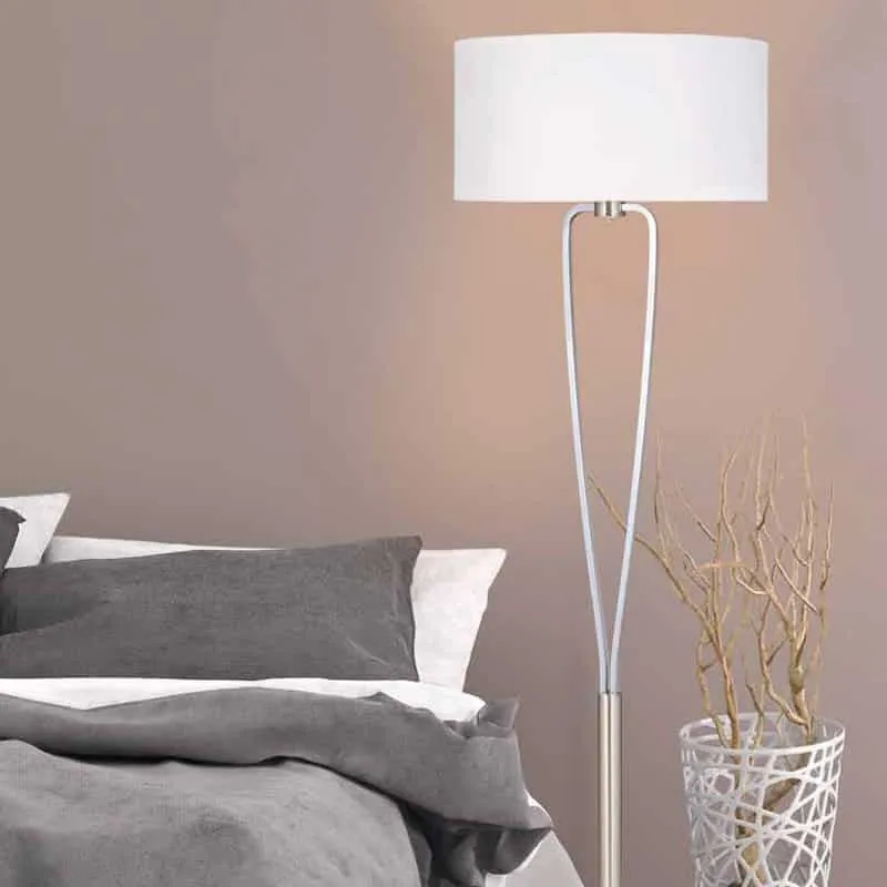 Trio Paris II Matte Nickel Metal Floor Lamp 400200107