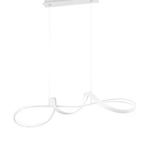 Trio Perugia White Mat Metal LED Pendant Lamp R37091131