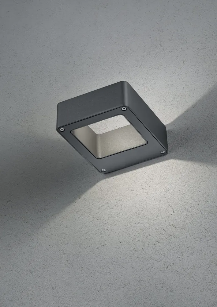 Trio Reno Anthracite Aluminum LED Outdoor Wall Light 220760142