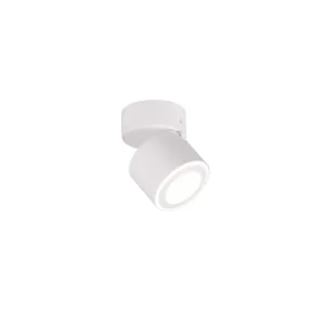 Trio Taurus LED metal ceiling light mat white 652910131