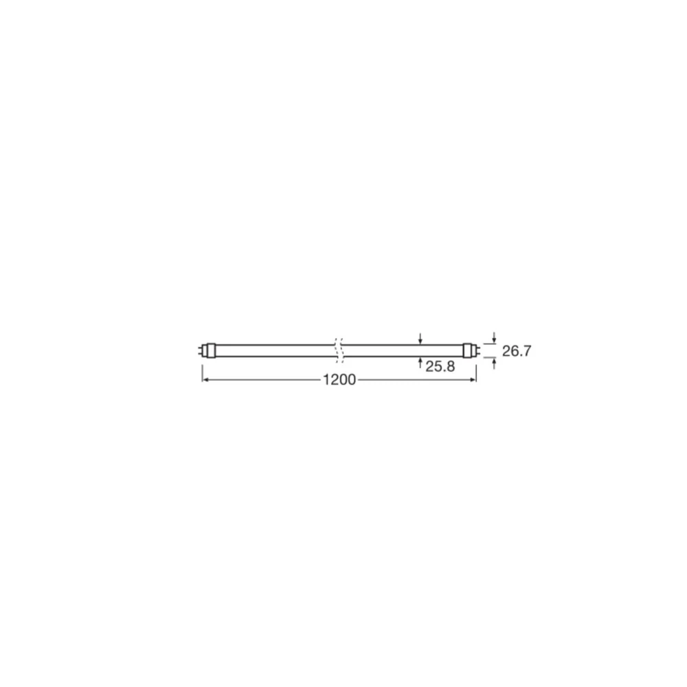 Tube LED T8 Ledvance G13 15W 1800Lm 4000K 190º IP20