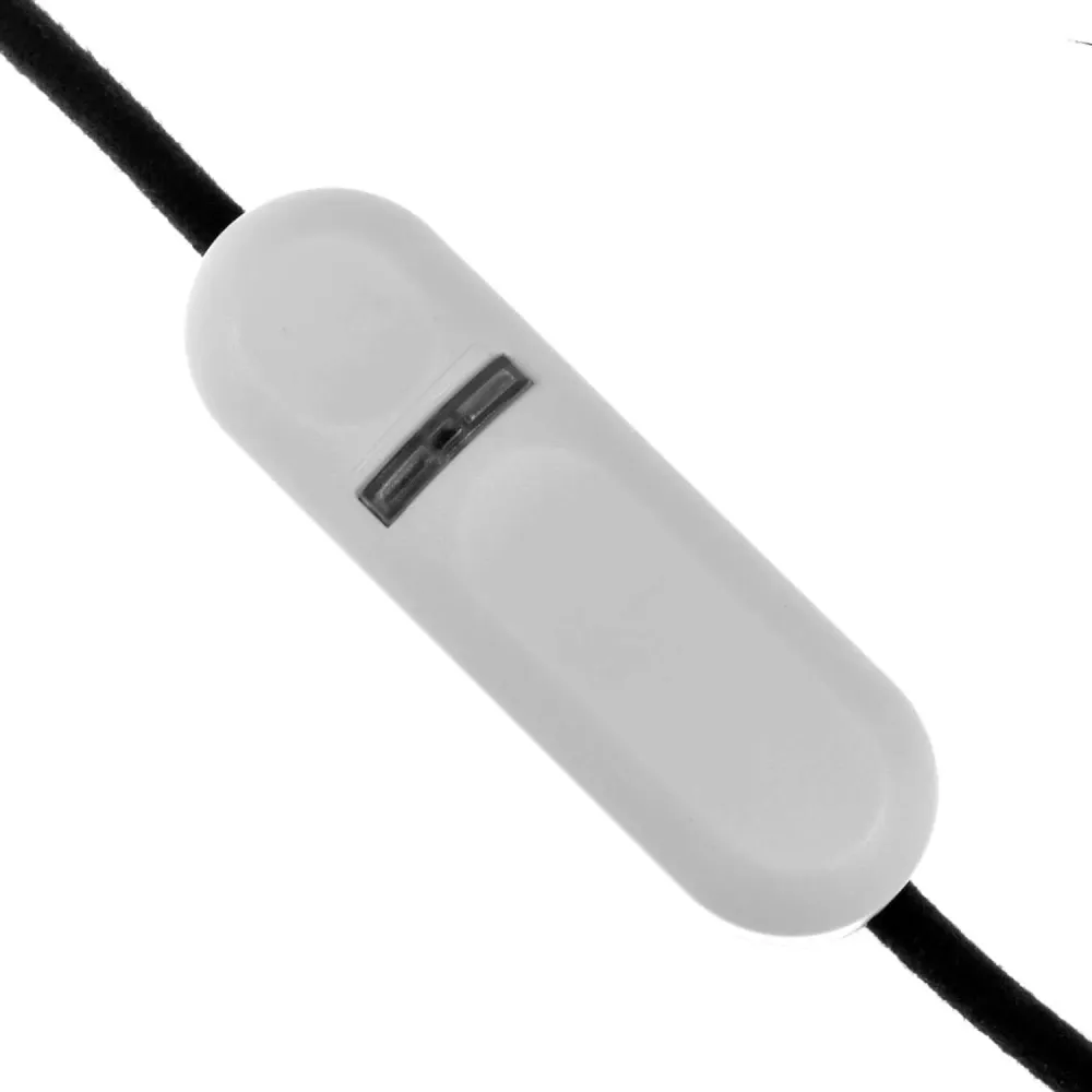 Variateur pour LED et ampoules traditionnelles infracâble à bouton - Blanc