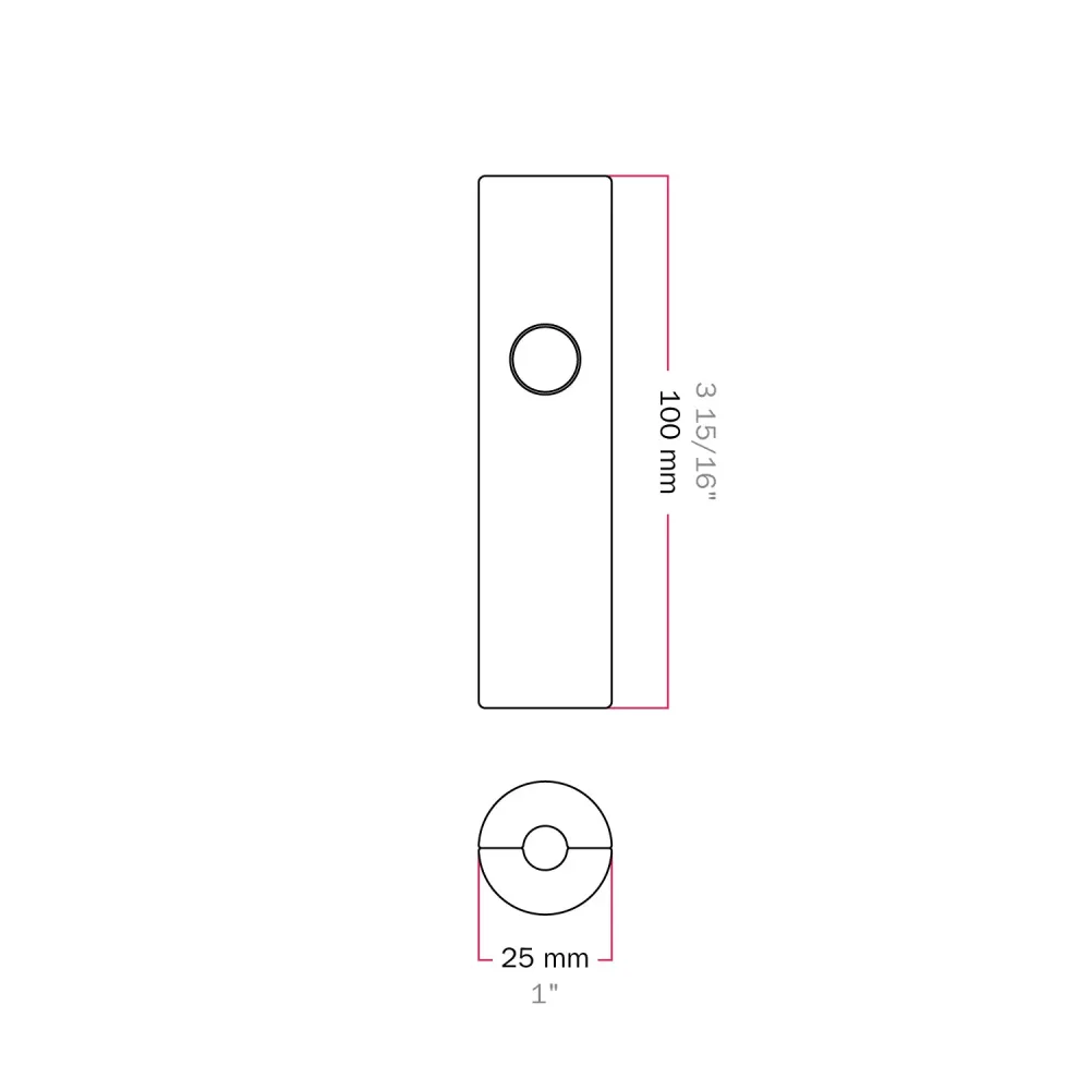 Variateur universel à bouton-poussoir pour ampoules à incandescence et ampoules LED dimmables - Blanc