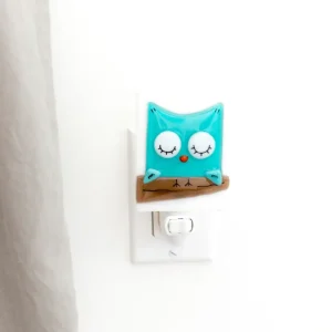 Veilleuse - Petit hibou - Turquoise - Veille sur toi Veille sur toi ⚜