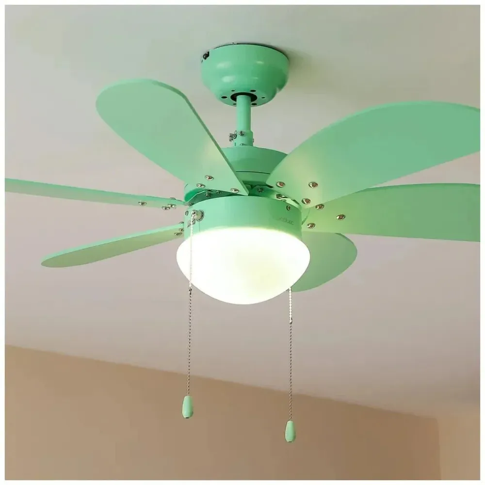 Ventilateur plafond 50W avec éclairage 6 pales fonction hiver été Cecotec
