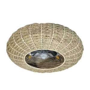 Ventilateur de plafond avec lampe et télécommande design naturel fonction été hiver Cecotec