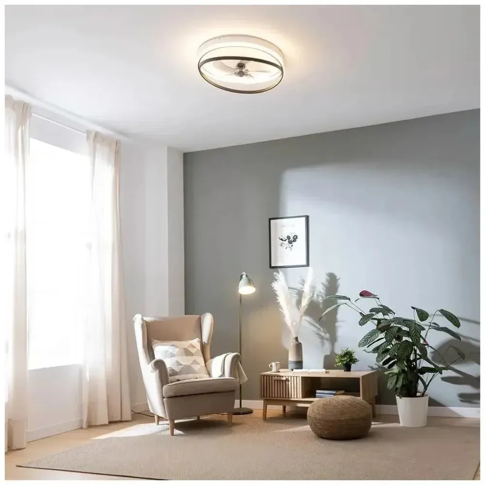 Ventilateur de plafond avec lumière LED moteur DC Cecotec confort toute l annee