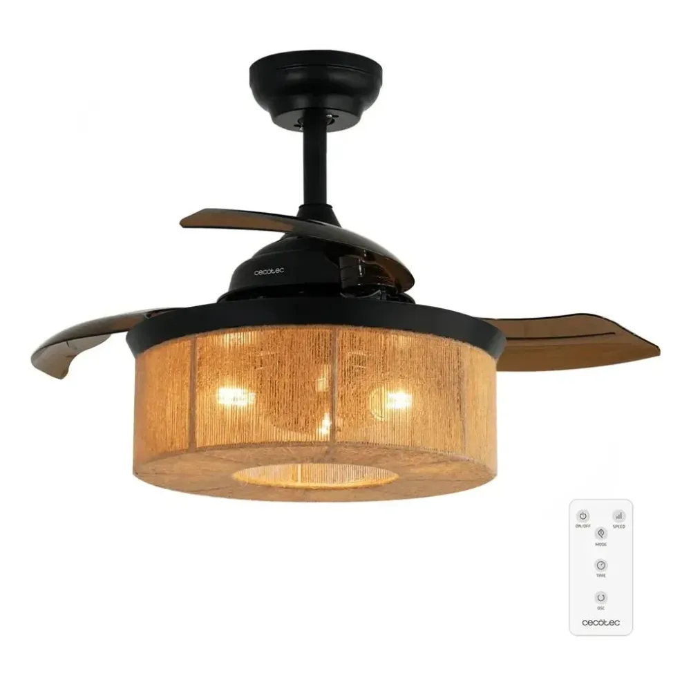 Ventilateur de plafond EnergySilence Aero 3600 Cecotec style naturel et fonctionnement silencieux