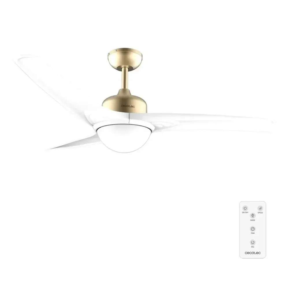 Ventilateur de plafond 52 pouces éclairage LED télécommande minuterie EnergySilence Aero 560 de Cecotec