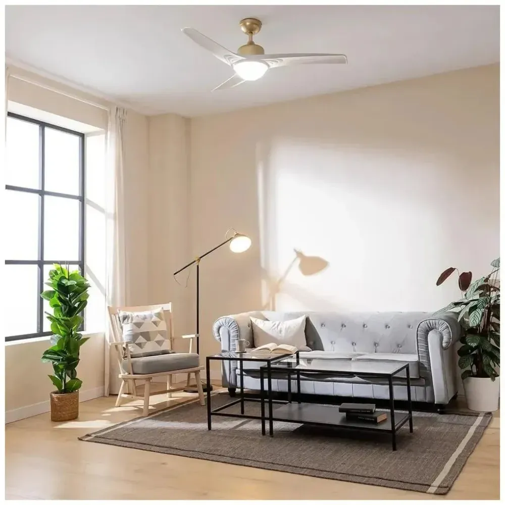 Ventilateur de plafond 52 pouces éclairage LED télécommande minuterie EnergySilence Aero 560 de Cecotec