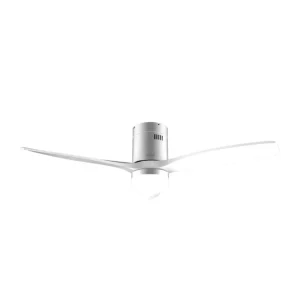 Ventilateur de plafond 52 pouces éclairage LED Wi Fi 6 vitesses fonction hiver été Cecotec